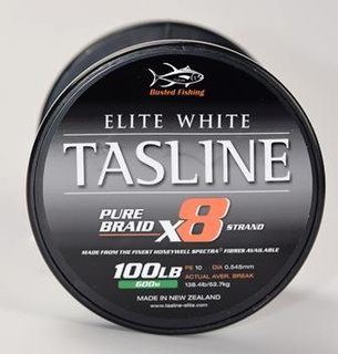 Tasline Elite PE 10  100lb Solid Casting 8-Braid  600m